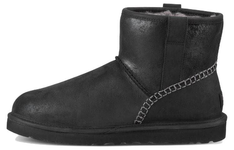 Ботинки зимние UGG Classic Mini Stitch Black - изображение 1