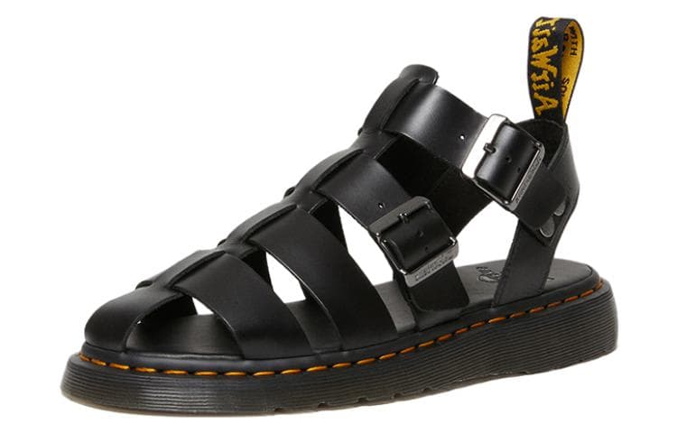 Сандалии Dr.Martens Кожаные сандалии-гладиаторы унисекс черные - изображение 2