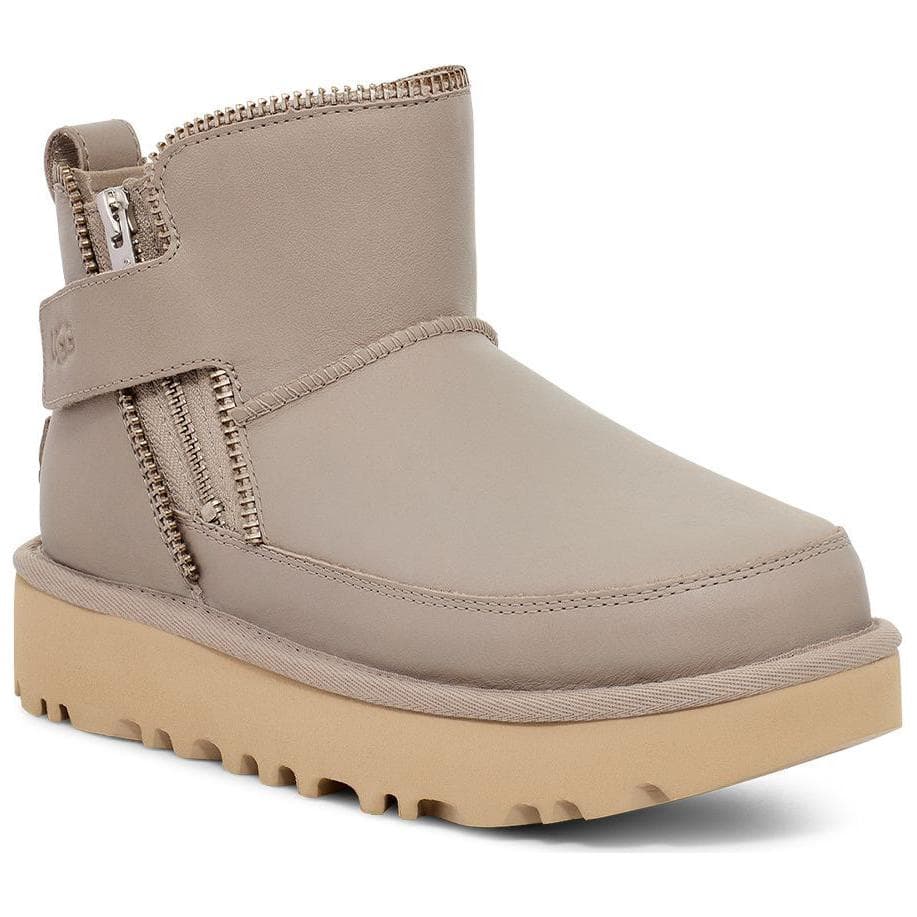 Ботинки зимние UGG с флисовой подкладкой круглый носок платформа короткие сноубутсы женский вулканический камень цвет - изображение 3