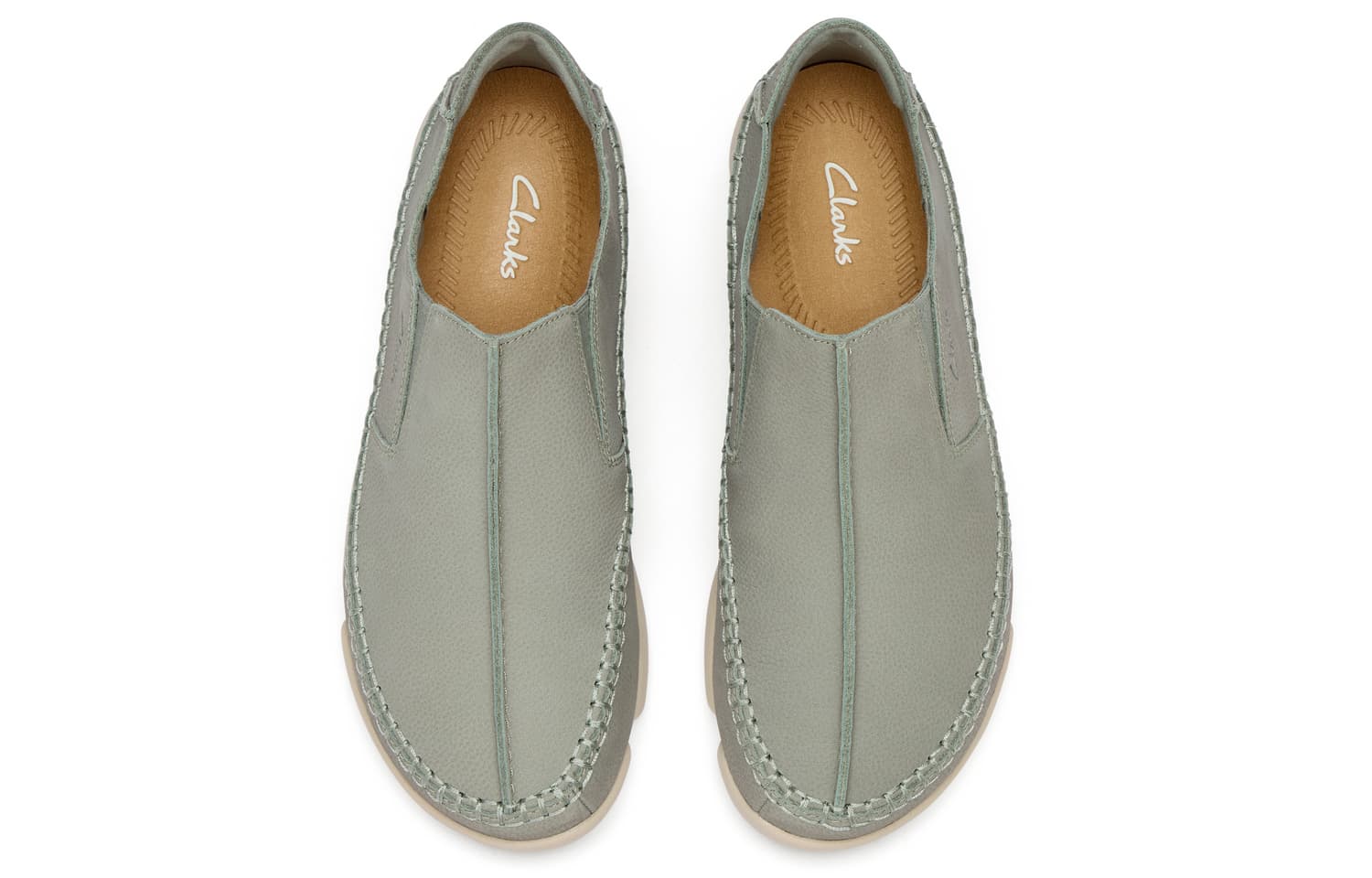 Clarks Коровья кожа Мужские повседневные туфли Мужской Зеленый - изображение 3