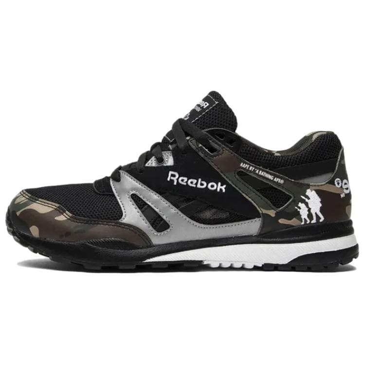 Кроссовки REEBOK Ventilator x Aape Низкий Топ Повседневная Обувь Унисекс Черный - изображение 1