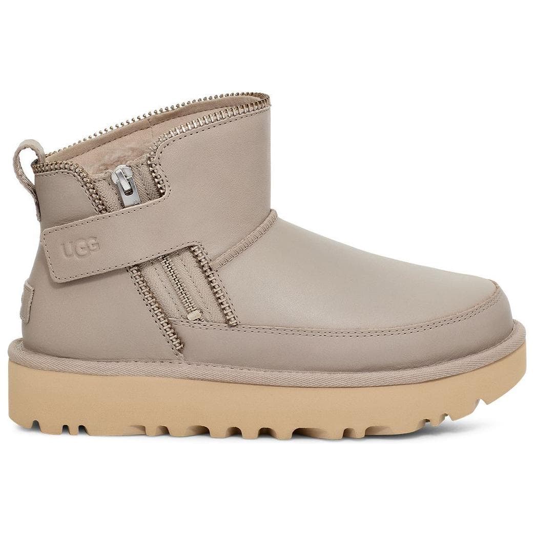 Ботинки зимние UGG с флисовой подкладкой круглый носок платформа короткие сноубутсы женский вулканический камень цвет - изображение 2