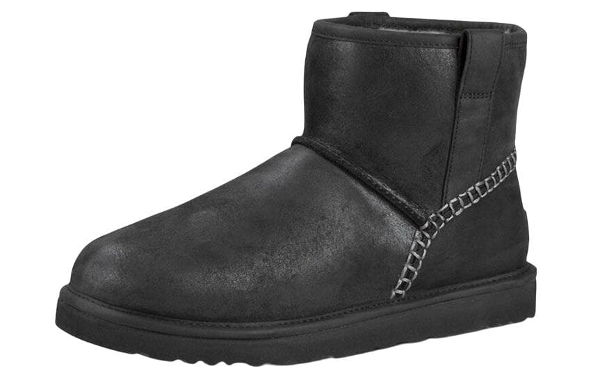 Ботинки зимние UGG Classic Mini Stitch Black - изображение 2