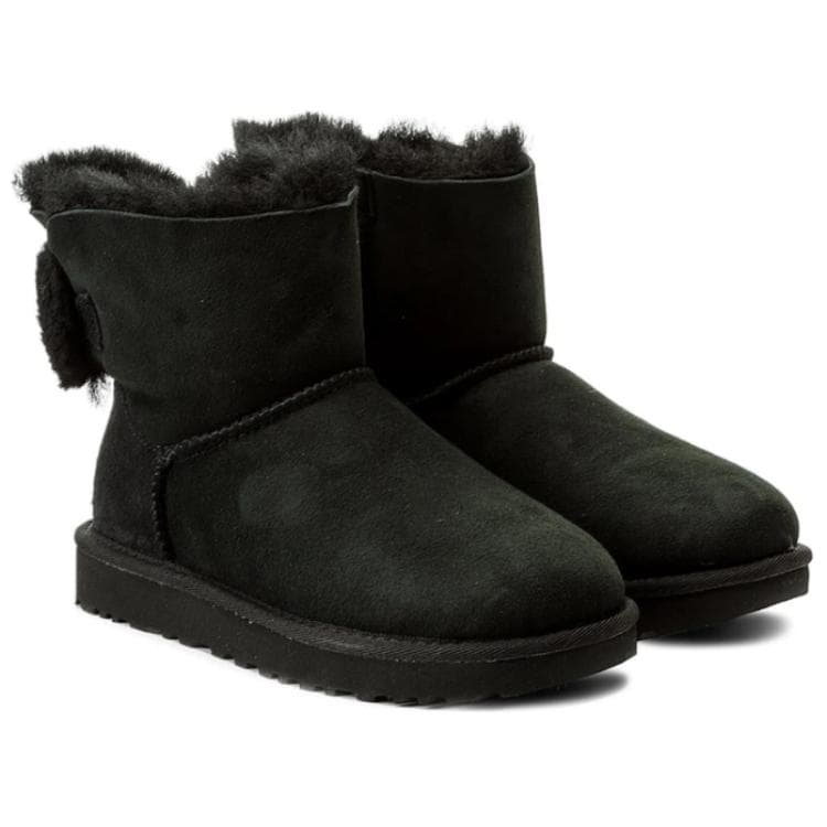 Ботинки зимние UGG Arielle Амортизация Короткие Снежные Ботинки Женские Черные - изображение 4