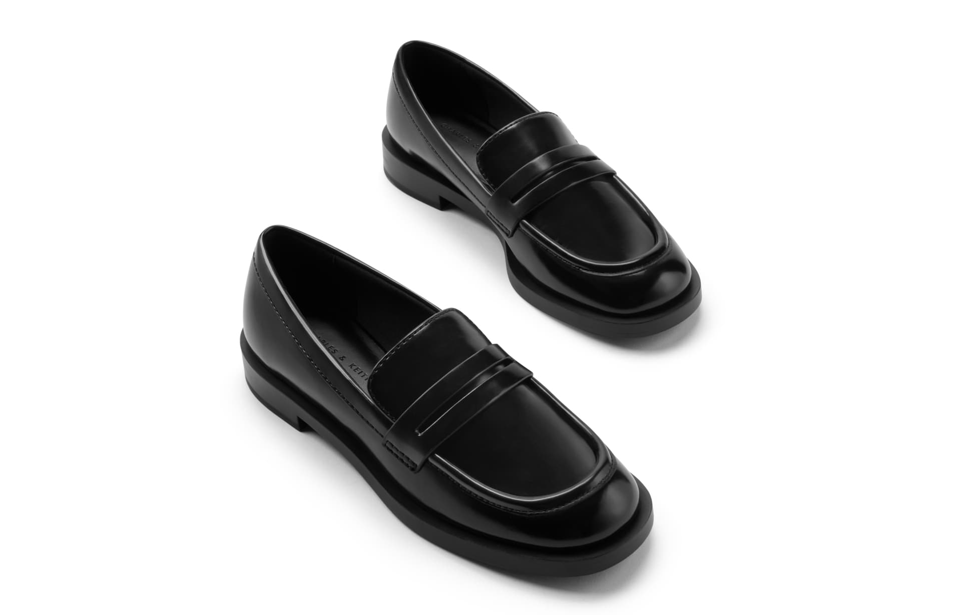 Лоферы CHARLES&KEITH PU Твид Повседневный Плоский Лоферы 2,4 см Женский - изображение 9