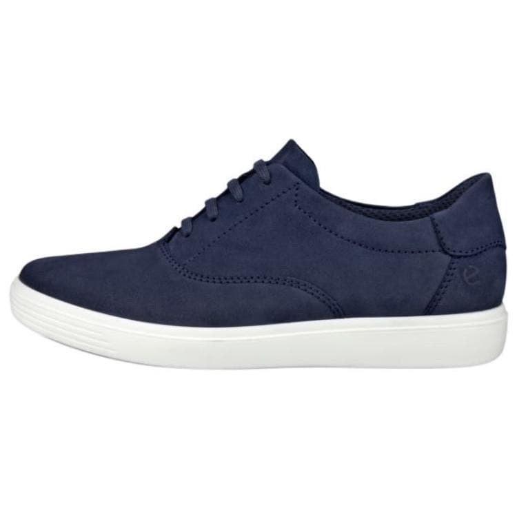 Кроссовки Ecco Classic Leather Low Топ Скейтборд Кроссовки Женские Морской Синий - изображение 1