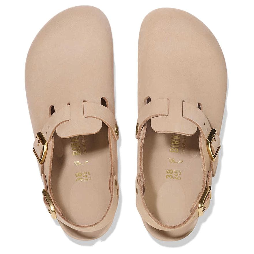 Тапочки Birkenstock Tokio Кожа Повседневная обувь Женские Песок Узкая версия - изображение 4