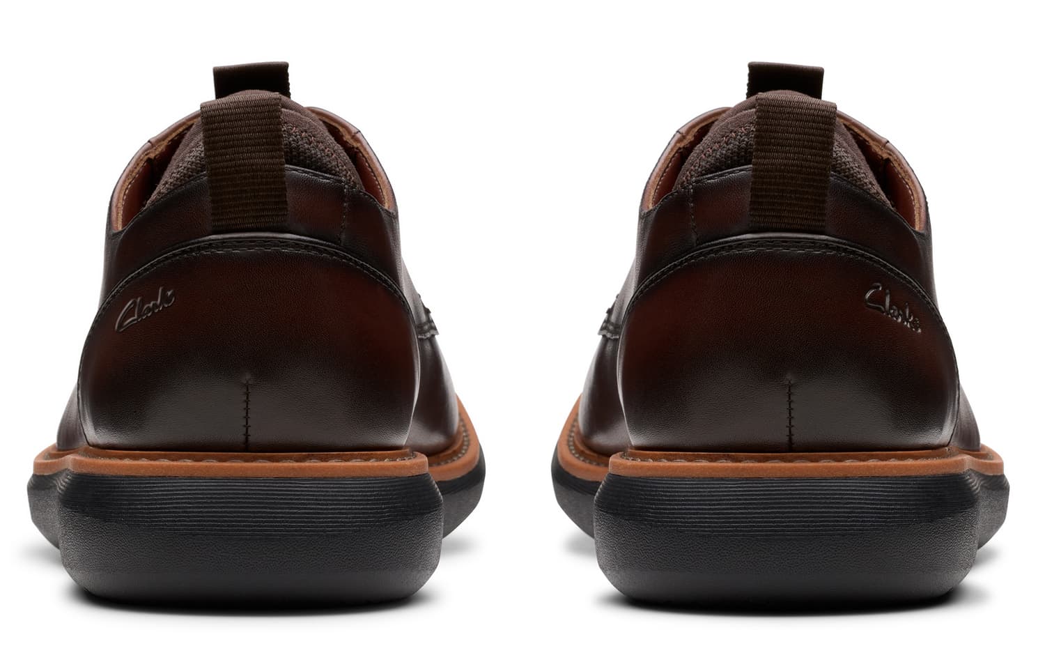 Clarks Коровья кожа Мужские повседневные туфли Мужской Темно-коричневый - изображение 4