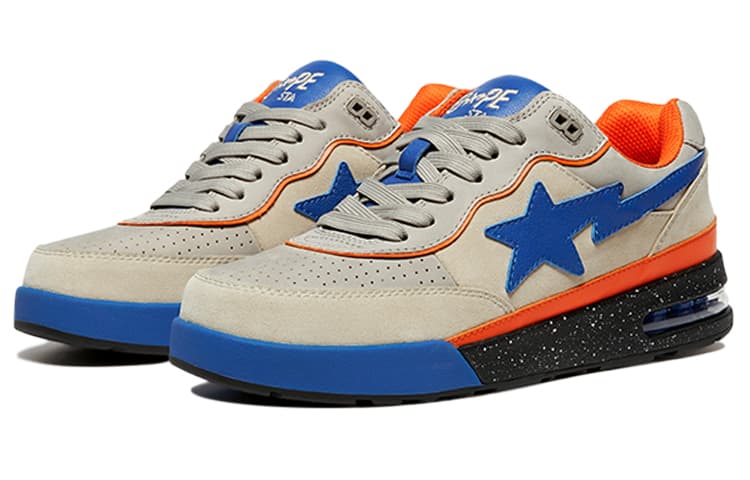 Кроссовки A BATHING APE ROAD White Blue Orange - изображение 2