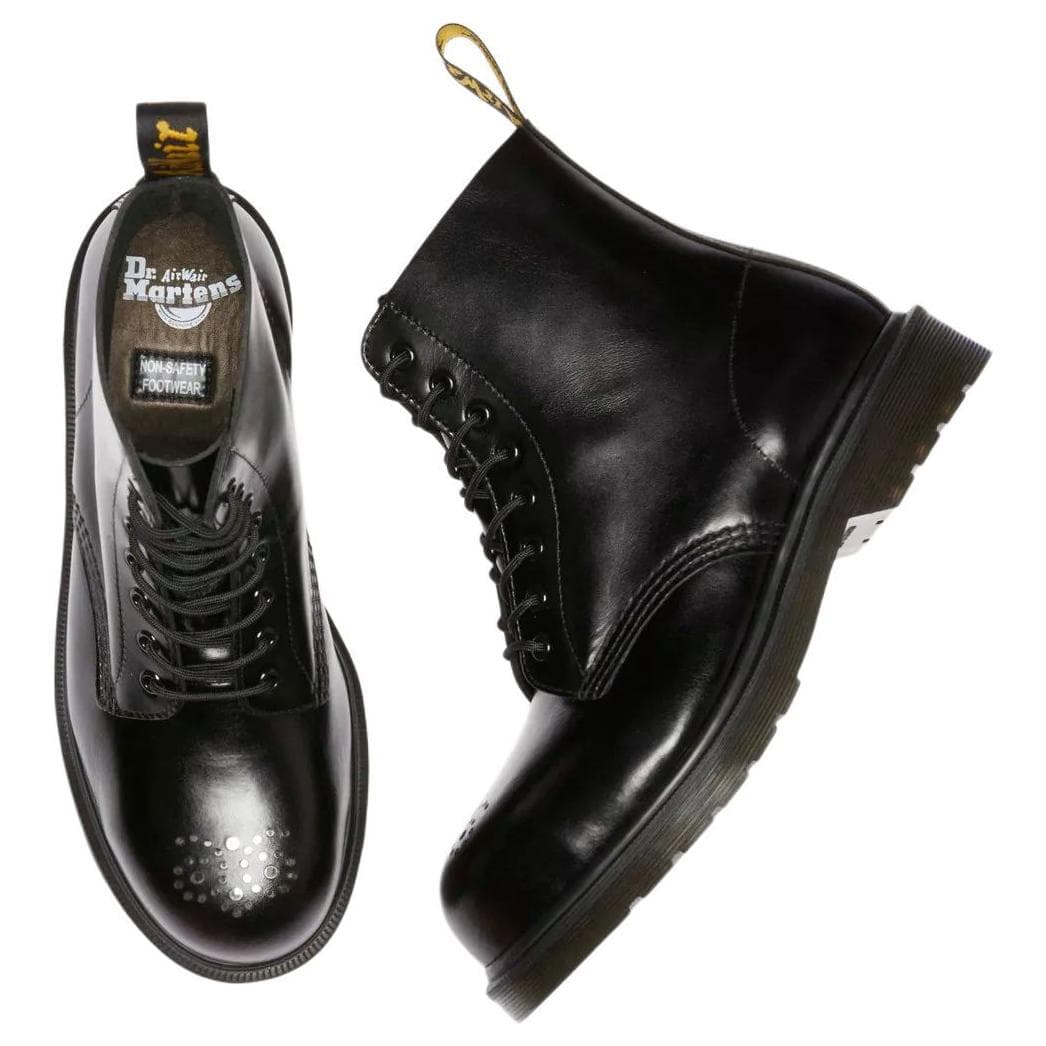 Ботинки Dr.Martens 1460 ANALINE Кожаные армейские ботинки унисекс черные - изображение 5