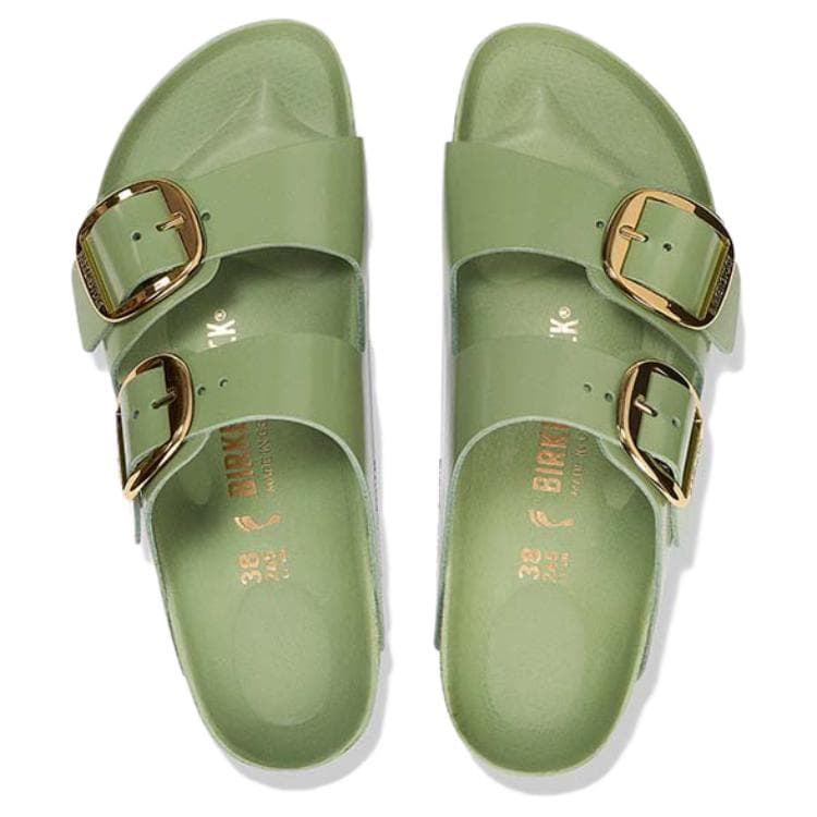 Сандалии Birkenstock Arizona Big Buckle Шлепанцы Женские Зеленые - изображение 5