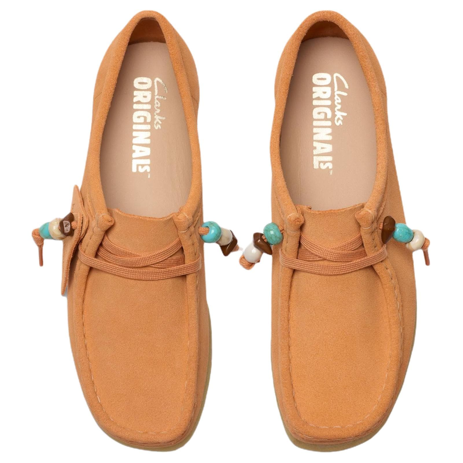 Тапочки Clarks Wallabee Повседневная обувь Женская Оранжевая - изображение 4