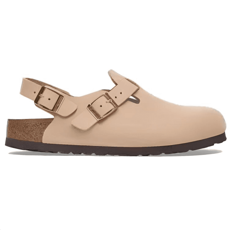 Тапочки Birkenstock Tokio Кожа Повседневная обувь Женские Песок Узкая версия - изображение 2