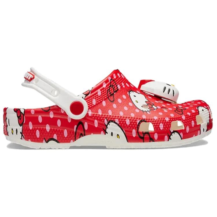 Сабо Crocs x Hello Kitty Classic Sabo Рубцовые Резиновые Женские Красные - изображение 2