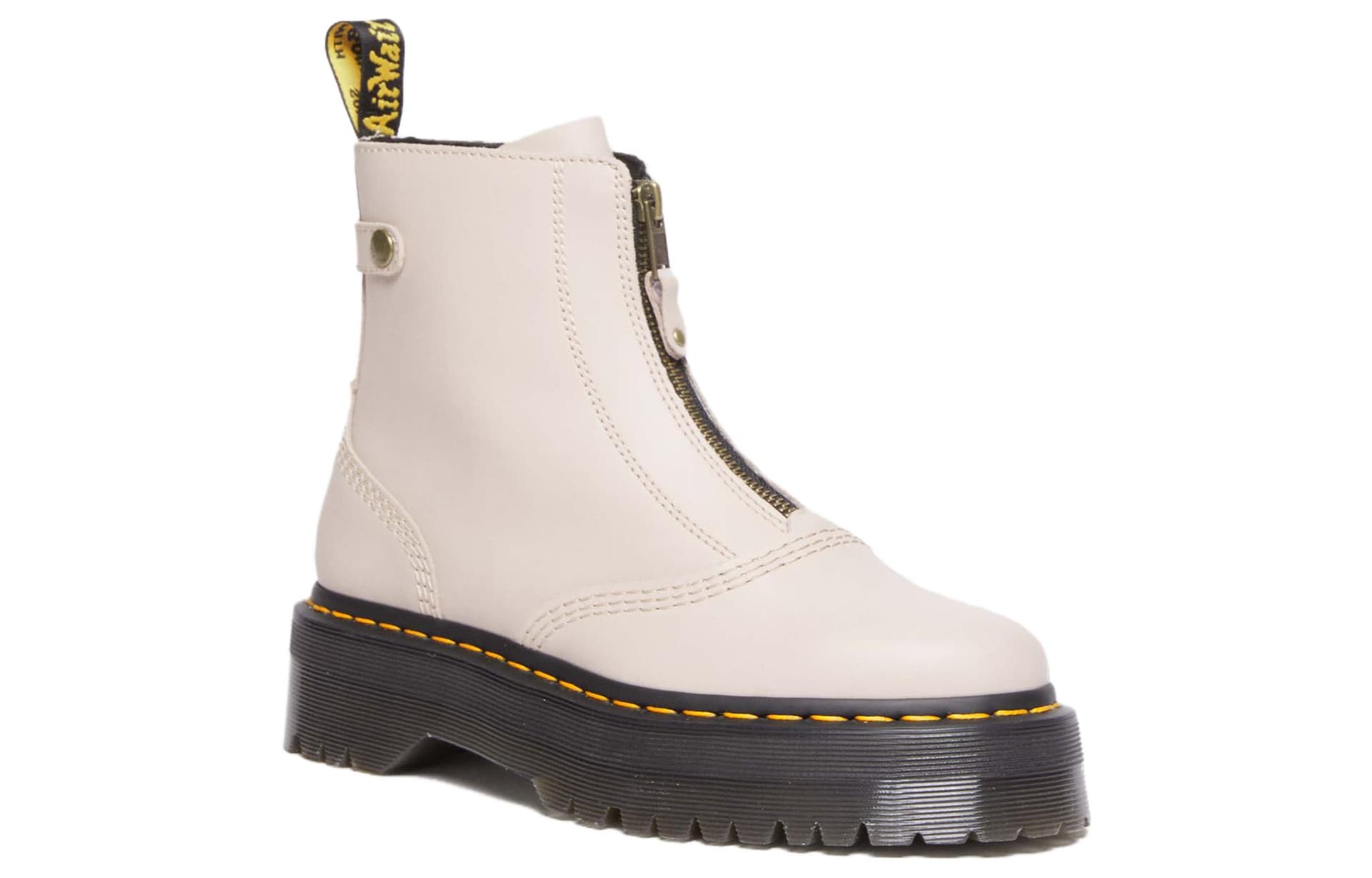 Сапоги Dr.Martens Женские ботильоны из кожи цвет абрикос - изображение 2