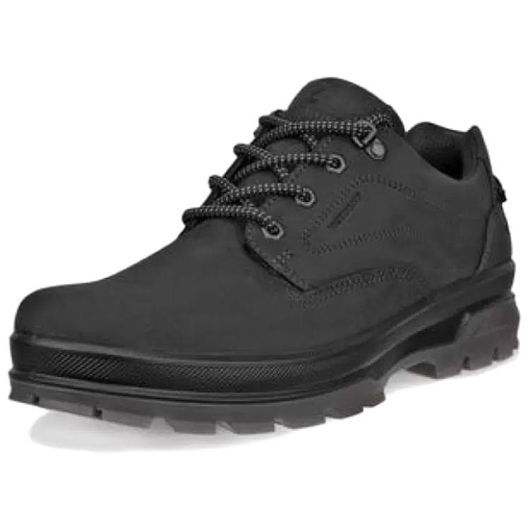 Кроссовки Ecco RUGGED Дорожка Кожа Низкий Верх Повседневная Обувь Мужская Черная - изображение 2