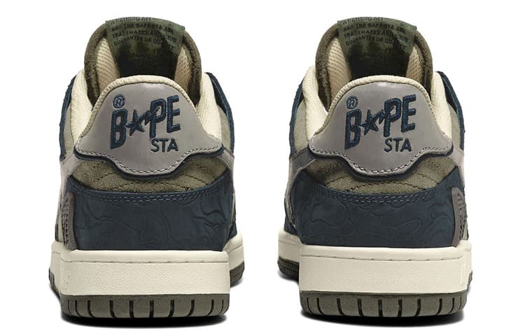 Кроссовки A BATHING APE SK8 STA Olive - изображение 5