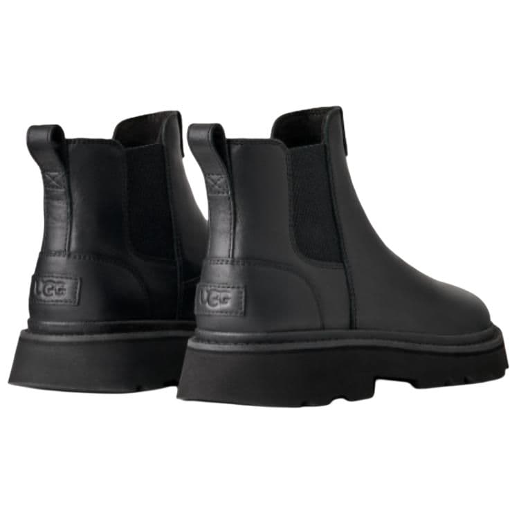 Ботинки челси UGG Hybrid Коровья кожа Модный тренд Короткий Челси Мужской Черный - изображение 4