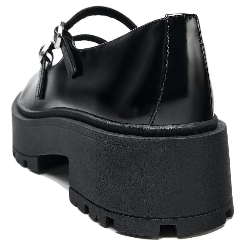 ZARA Платформа Туфли Мэри Джейн 7 см Женские Черные - изображение 3