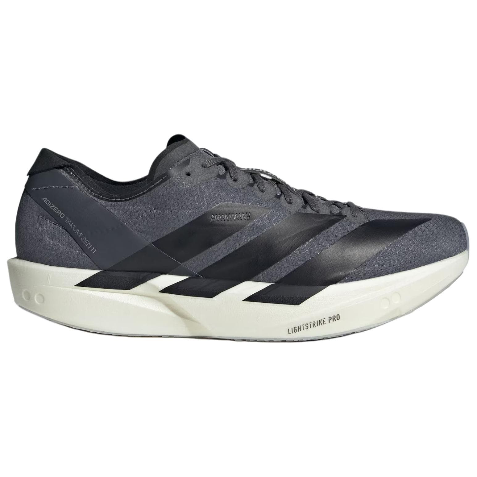 Кроссовки для бега Adidas Adizero Takumi Sen 11 Low Топ Гонки Беговые кроссовки Мужской Темно-серый - изображение 2