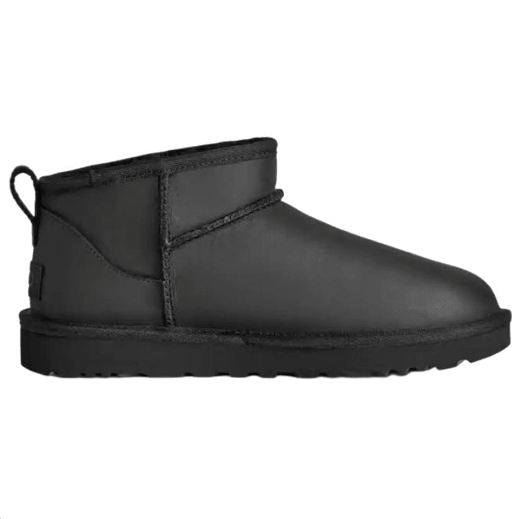 Ботинки зимние UGG CLASSIC ULTRA MINI Термостойкие Снежные Ботинки Женские Черные - изображение 2