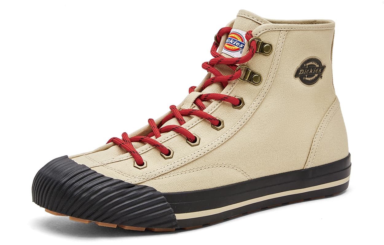 Кроссовки Dickies Высокие Кроссовки для Скейтбординга Мужские Бежево-Черные - изображение 2