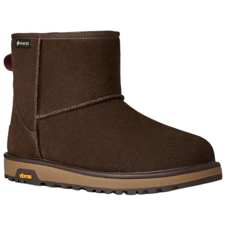 Ботинки зимние UGG CLASSIC MINI GTX Термический Водонепроницаемый Короткий Снегобут Мужской Темно-Коричневый - изображение 3