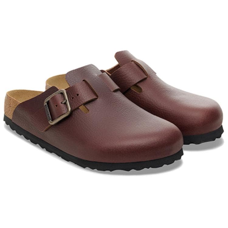 Сандалии Birkenstock Boston Обувь в стиле Birkenstock Удобный Тапочки с закрытым носом Мужской Темно-коричневый Регулярный Полузакрытая широкая версия - изображение 2