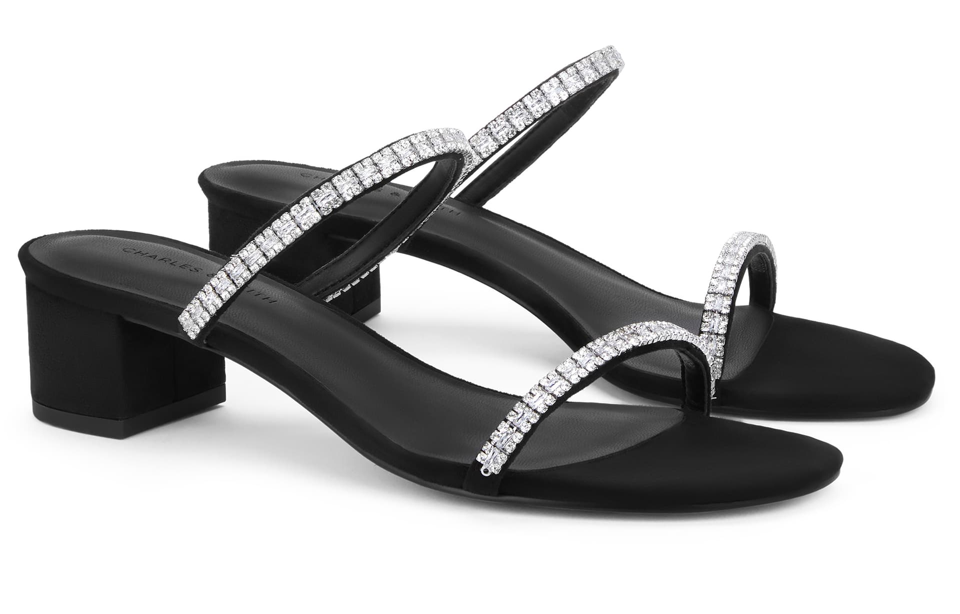 Шлёпанцы CHARLESKEITH ck PU 4.1cm BLACK TEXTUREDSilver - изображение 2
