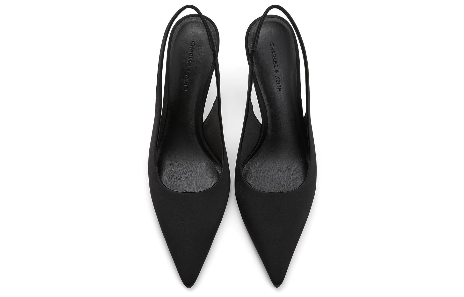 Туфли CHARLES&KEITH Элегантные сандалии с заостренным носком и стразами на узком каблуке 9,8 см - изображение 3