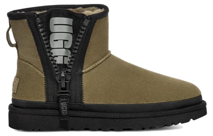 Сапоги UGG Женские ботильоны из искусственной замши зеленые - изображение 2