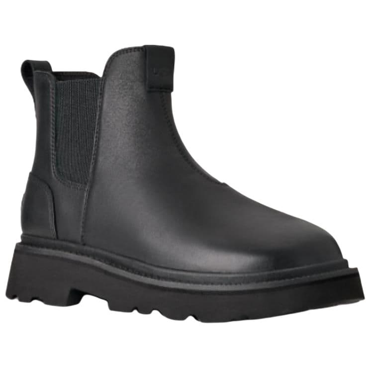 Ботинки челси UGG Hybrid Коровья кожа Модный тренд Короткий Челси Мужской Черный - изображение 3