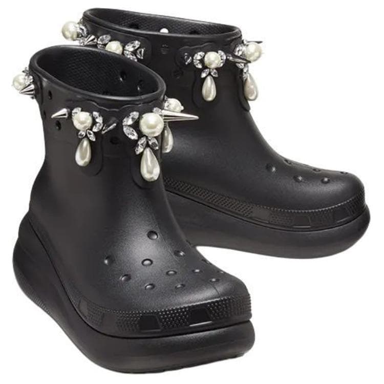 Сапоги CROCS x SIMONE ROCHA Удобные ботильоны 5,2CM Женские Черные - изображение 4