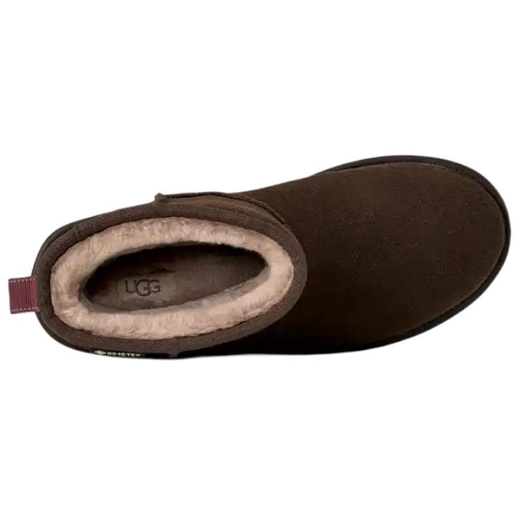 Ботинки зимние UGG CLASSIC MINI GTX Термический Водонепроницаемый Короткий Снегобут Мужской Темно-Коричневый - изображение 4