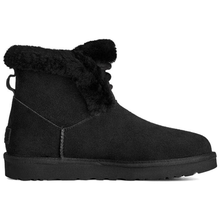 Ботинки зимние UGG CLASSIC MINI Зимние ботинки Женские Черные - изображение 3