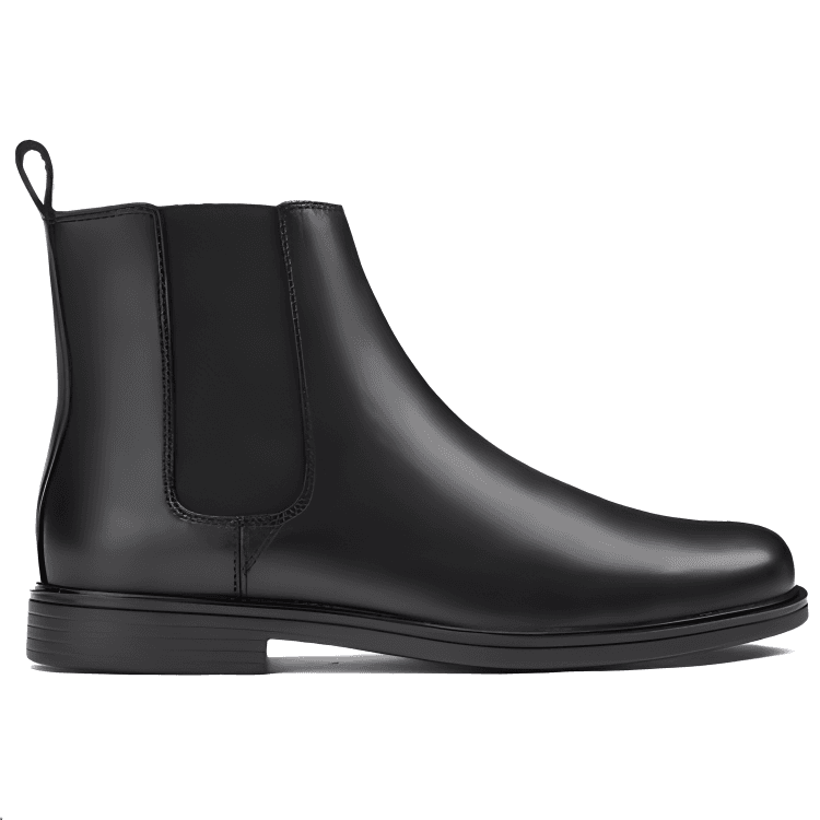 Ботинки челси Clarks Коровья кожа Короткий Челси Мужской Черный - изображение 2