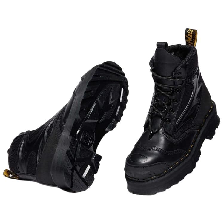 Ботинки Dr.Martens 14XX EXOSHIELD XX01 Кожа Лаконичная Мода Короткие Армейские Ботинки Унисекс Черные - изображение 6