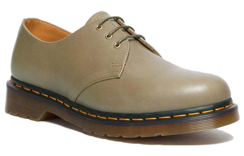 Dr.Martens 1461 Кожа Повседневные кожаные туфли Мужские Оливковые - изображение 2