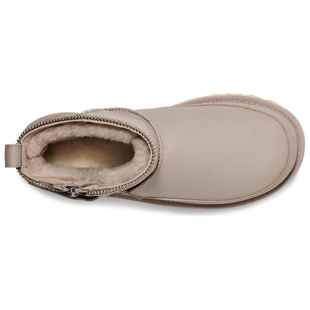 Ботинки зимние UGG с флисовой подкладкой круглый носок платформа короткие сноубутсы женский вулканический камень цвет - изображение 5