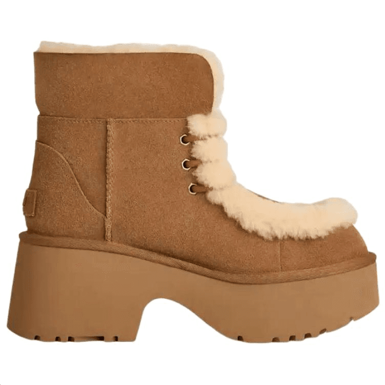 Ботинки зимние UGG Esmee Искусственная замша Термический Мода Удобный с флисовой подкладкой Зимние ботинки Женские Каштановый - изображение 2