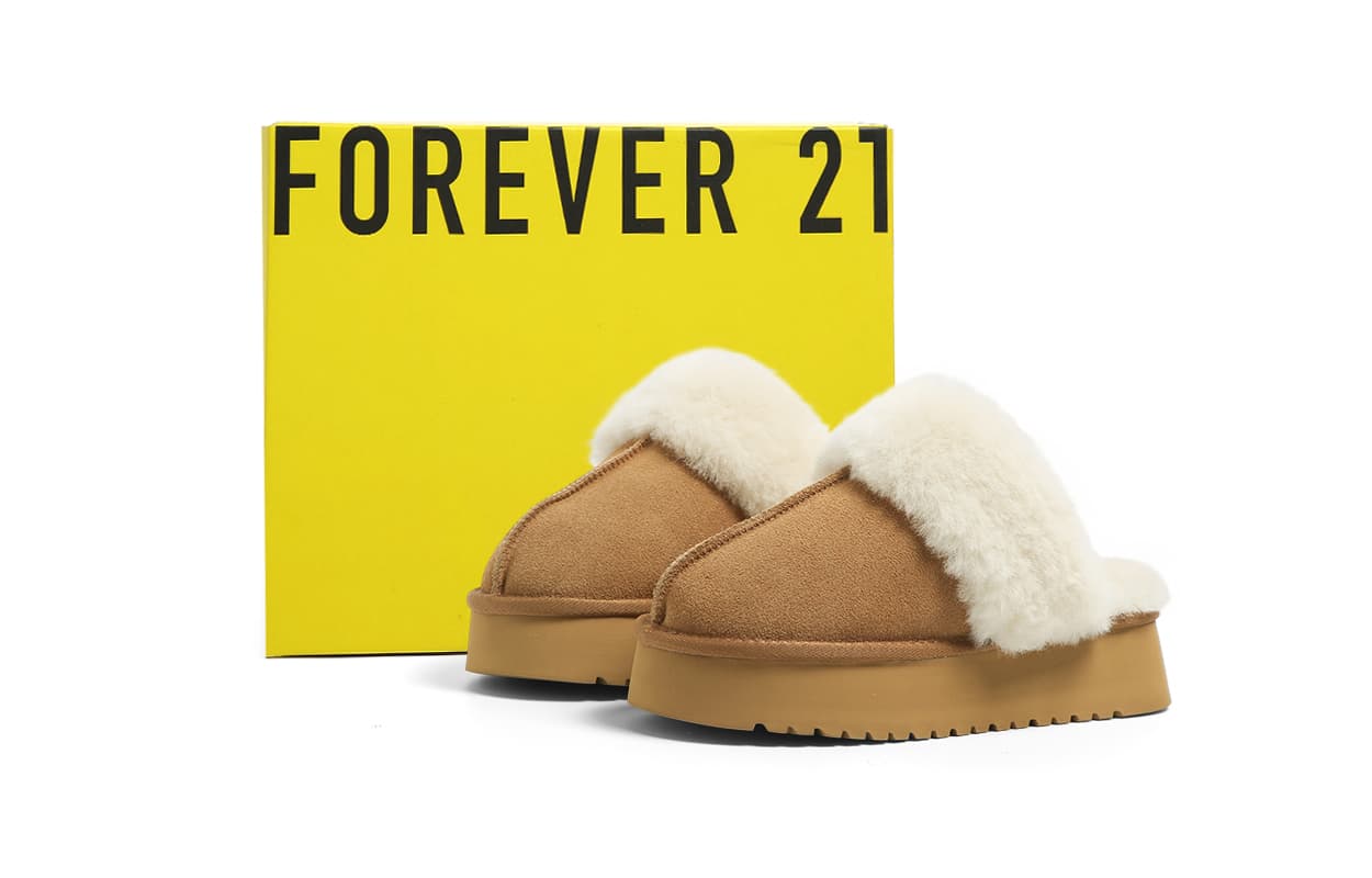 Ботинки зимние FOREVER 21 Сноубутсы Каштановые Женские - изображение 2