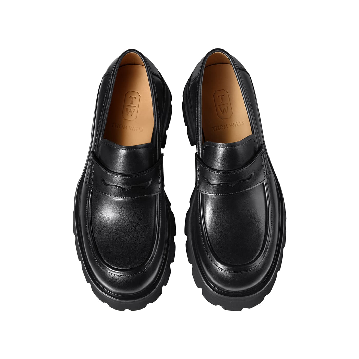 Лоферы THOM WILLS Британский стиль Повседневные Универсальные Лоферы Slip-On "Старые деньги" Мужские Черные - изображение 3