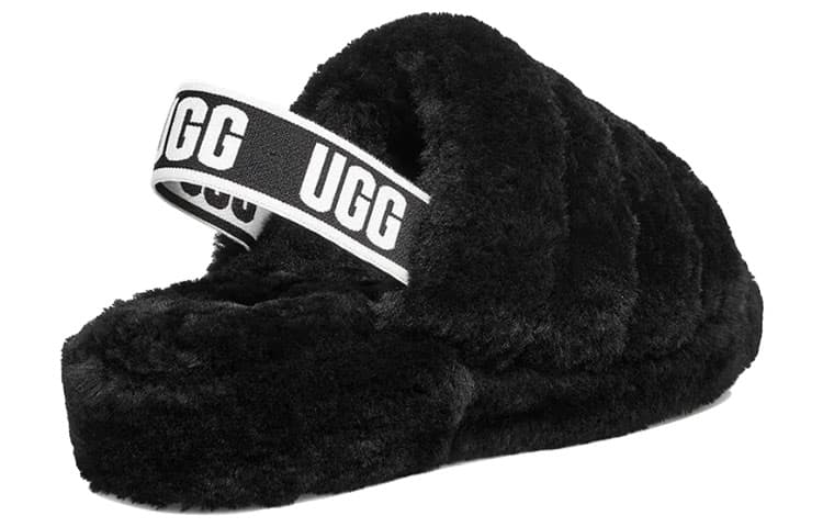 Шлёпанцы UGG Fluff Yeah Black - изображение 4