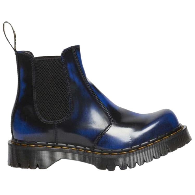 Ботинки челси Dr.Martens 2976 Резина Пластиковый Короткий Челси 3,5 см Унисекс Синий Черный - изображение 2