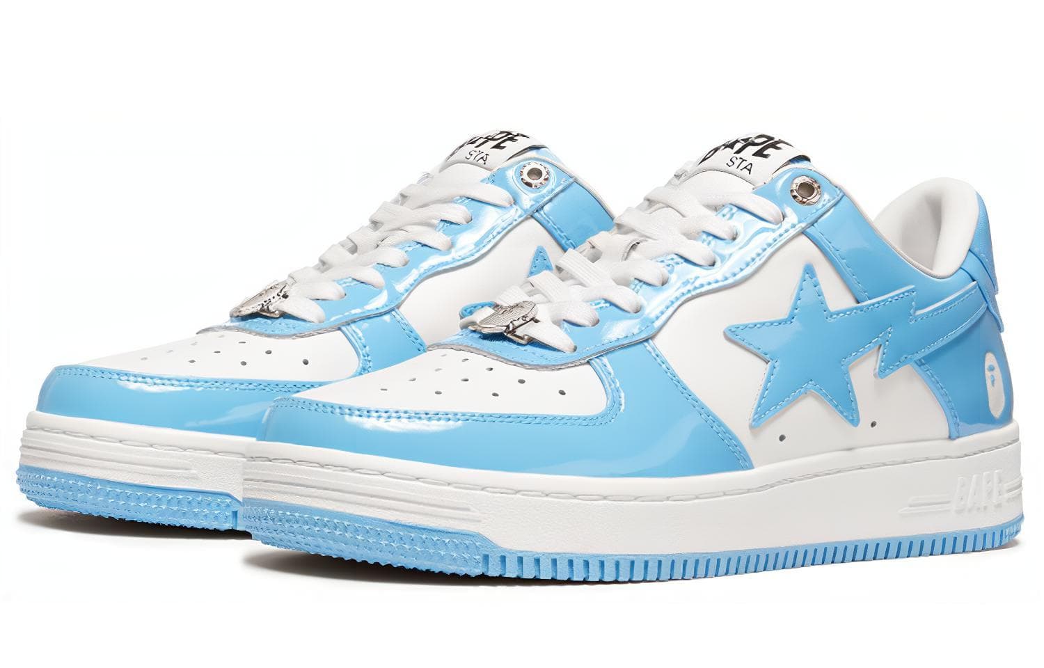 Кроссовки A BATHING APE STA White Blue - изображение 3