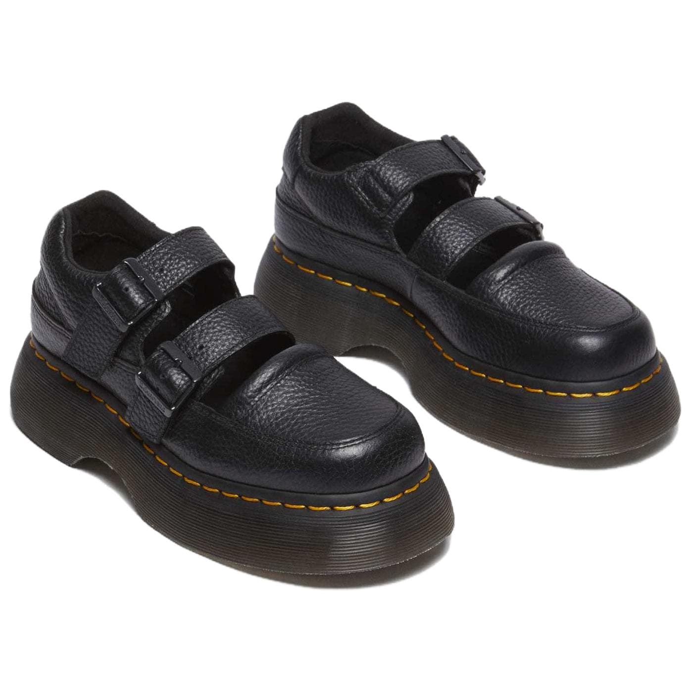 Dr.Martens Buzz Mary Jane Кожа Платформа Туфли Мэри Джейн Женские Черный - изображение 3