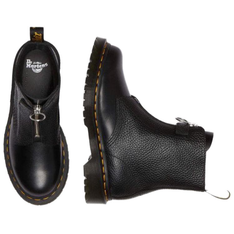 Сапоги Dr.Martens Кожа Удобные Ботильоны Женские Черные - изображение 4