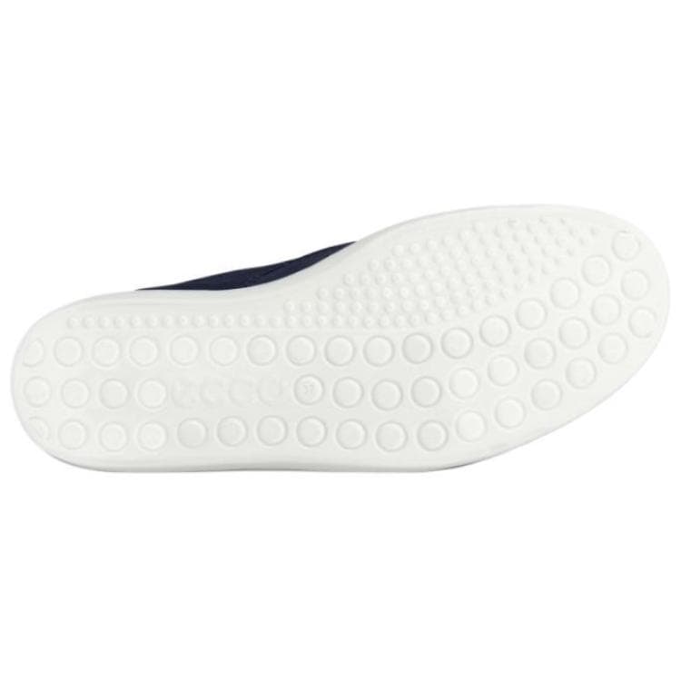 Кроссовки Ecco Classic Leather Low Топ Скейтборд Кроссовки Женские Морской Синий - изображение 6