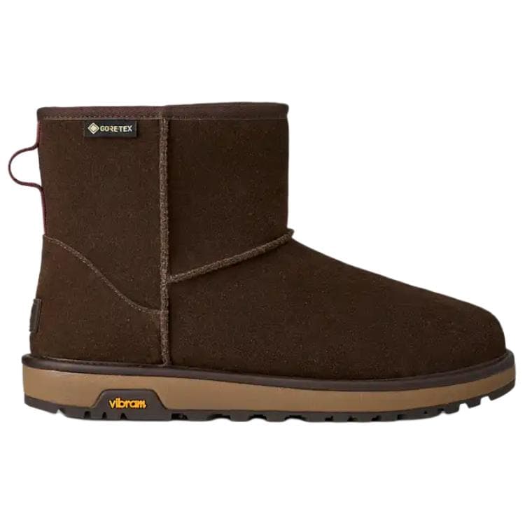 Ботинки зимние UGG CLASSIC MINI GTX Термический Водонепроницаемый Короткий Снегобут Мужской Темно-Коричневый - изображение 2