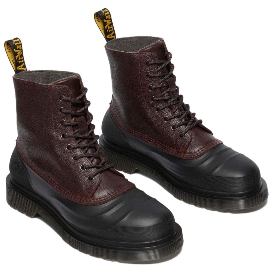 Ботинки Dr.Martens 1460 Кожаные Короткие Армейские Ботинки Унисекс Красный Черный - изображение 4